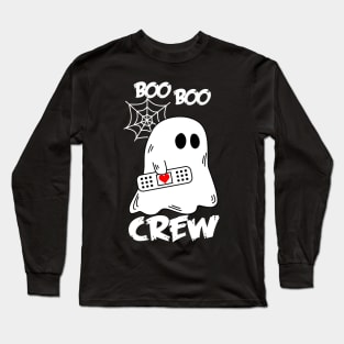 Boo Boo Crew Nurse Shirts Halloween Nurse Shirts for Women Long Sleeve T-Shirt